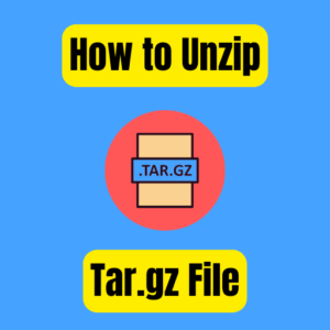 How to unzip a tar.gz file